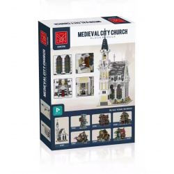 MorkModel 033006 Mork Model 033006 REBRICKABLE MOC-65557 65557 MOC65557 non  NHÀ THỜ THÀNH PHỐ THỜI TRUNG CỔ bộ đồ chơi xếp lắp ráp ghép mô hình Modular Buildings MEDIEVAL CITY CHURCH Mô Hình Nhà Cửa 4418 khối