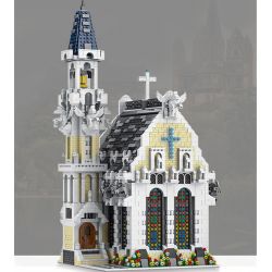 MorkModel 033006 Mork Model 033006 REBRICKABLE MOC-65557 65557 MOC65557 non  NHÀ THỜ THÀNH PHỐ THỜI TRUNG CỔ bộ đồ chơi xếp lắp ráp ghép mô hình Modular Buildings MEDIEVAL CITY CHURCH Mô Hình Nhà Cửa 4418 khối