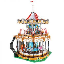 MouldKing 11011 Mould King 11011 non  BĂNG CHUYỀN bộ đồ chơi xếp lắp ráp ghép mô hình Disney Princess MKINGLAND CAROUSEL Công Chúa 5086 khối