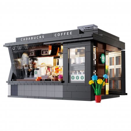 CADA DOUBLEE C66005 66005 non  TIỆM CÀ PHÊ bộ đồ chơi xếp lắp ráp ghép mô hình Modular Buildings Mô Hình Nhà Cửa 768 khối