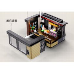 CADA DOUBLEE C66005 66005 non  TIỆM CÀ PHÊ bộ đồ chơi xếp lắp ráp ghép mô hình Modular Buildings Mô Hình Nhà Cửa 768 khối
