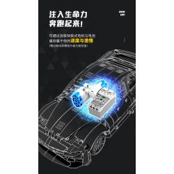 SEMBO WEKKI VIGGI 715005 non  TRANG BỊ XE THỂ THAO CHEVROLET CAMARO tỷ lệ 1:14 bộ đồ chơi xếp lắp ráp ghép mô hình  Kỹ Thuật Công Nghệ Cao Mô Hình Phương Tiện 1531 khối