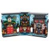 REOBRIX 66029 non  GIÁ SÁCH CHẾ ĐỘ XEM PHỐ NINJA WORLD bộ đồ chơi xếp lắp ráp ghép mô hình Modular Buildings Mô Hình Nhà Cửa 3086 khối