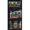 REOBRIX 66029 non  GIÁ SÁCH CHẾ ĐỘ XEM PHỐ NINJA WORLD bộ đồ chơi xếp lắp ráp ghép mô hình Modular Buildings Mô Hình Nhà Cửa 3086 khối
