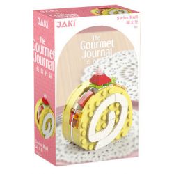 JAKI JK5627 5627 non  TRỨNG CUỘN THỤY SĨ bộ đồ chơi xếp lắp ráp ghép mô hình THE GOURMET JOURNAL SWISS ROLL