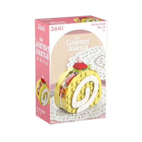 JAKI JK5627 5627 non  TRỨNG CUỘN THỤY SĨ bộ đồ chơi xếp lắp ráp ghép mô hình THE GOURMET JOURNAL SWISS ROLL