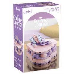 JAKI JK5626 5626 non  BÁNH NHO KHÔ TÌNH YÊU bộ đồ chơi xếp lắp ráp ghép mô hình HEART GRAPE CAKE