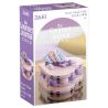 JAKI JK5626 5626 non  BÁNH NHO KHÔ TÌNH YÊU bộ đồ chơi xếp lắp ráp ghép mô hình HEART GRAPE CAKE