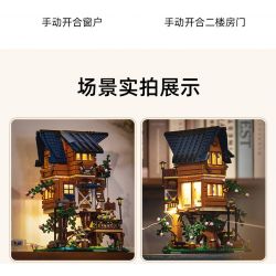 CADA DOUBLEE C66004 66004 non  BỐN MÙA bộ đồ chơi xếp lắp ráp ghép mô hình Modular Buildings Mô Hình Nhà Cửa 1155 khối