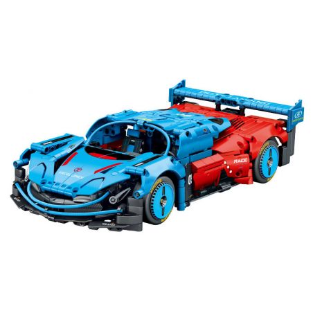 SEMBO WEKKI VIGGI 715004 non  CRAZY GEAR ĐỘNG CƠ GIÓ ÂM THANH XE THỂ THAO MAZDA WIND LAI CONCEPT CAR tỷ lệ 1:14 bộ đồ chơi xếp lắp ráp ghép mô hình  MAZDA FURAI Kỹ Thuật Công Nghệ Cao Mô Hình Phương Tiện 1245 khối