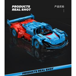 SEMBO WEKKI VIGGI 715004 non  CRAZY GEAR ĐỘNG CƠ GIÓ ÂM THANH XE THỂ THAO MAZDA WIND LAI CONCEPT CAR tỷ lệ 1:14 bộ đồ chơi xếp lắp ráp ghép mô hình  MAZDA FURAI Kỹ Thuật Công Nghệ Cao Mô Hình Phương Tiện 1245 khối