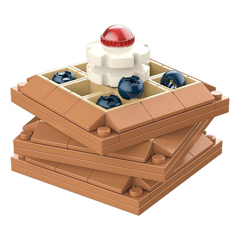 JAKI JK5623 5623 non  BÁNH QUẾ bộ đồ chơi xếp lắp ráp ghép mô hình THE GOURMET JOURNAL CLASSIC WAFFLE