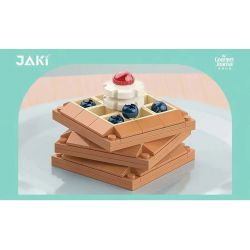 JAKI JK5623 5623 non  BÁNH QUẾ bộ đồ chơi xếp lắp ráp ghép mô hình THE GOURMET JOURNAL CLASSIC WAFFLE