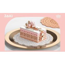JAKI JK5622 5622 non  BÁNH TRANG TRÍ bộ đồ chơi xếp lắp ráp ghép mô hình THE GOURMET JOURNAL FLOWER CAKE