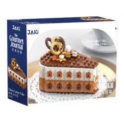 JAKI JK5621 5621 non  SÔCÔLA MILLE-FEUILLE bộ đồ chơi xếp lắp ráp ghép mô hình THE GOURMET JOURNAL CHOCO LAYER CAKE