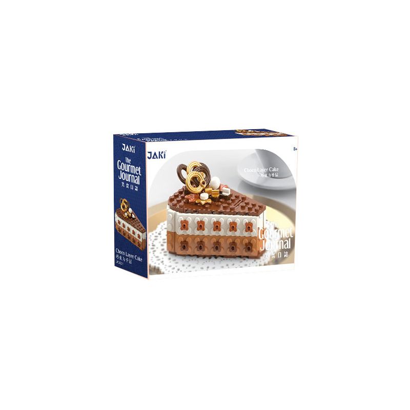 JAKI JK5621 5621 non  SÔCÔLA MILLE-FEUILLE bộ đồ chơi xếp lắp ráp ghép mô hình THE GOURMET JOURNAL CHOCO LAYER CAKE