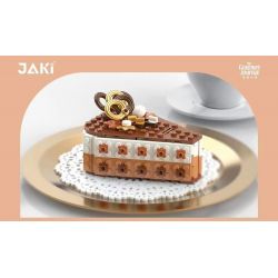 JAKI JK5621 5621 non  SÔCÔLA MILLE-FEUILLE bộ đồ chơi xếp lắp ráp ghép mô hình THE GOURMET JOURNAL CHOCO LAYER CAKE