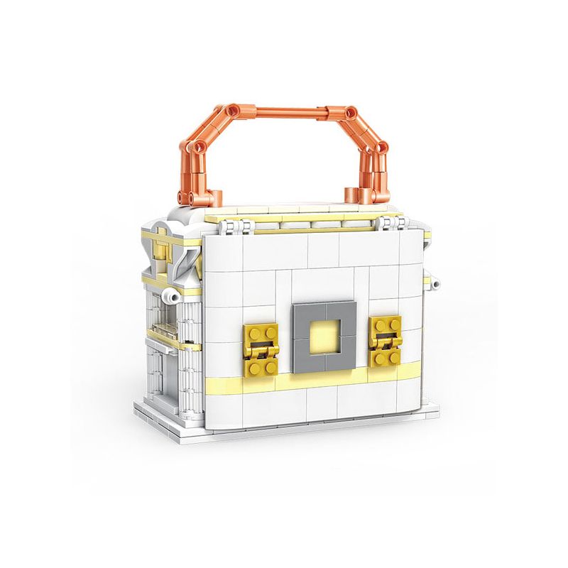 ZHEGAO 00315 non  CAMERK BUCKLE STREET VIEW bộ đồ chơi xếp lắp ráp ghép mô hình BAG SHOP 380 khối