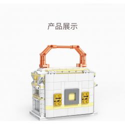 ZHEGAO 00315 non  CAMERK BUCKLE STREET VIEW bộ đồ chơi xếp lắp ráp ghép mô hình BAG SHOP 380 khối