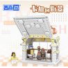 ZHEGAO 00315 non  CAMERK BUCKLE STREET VIEW bộ đồ chơi xếp lắp ráp ghép mô hình BAG SHOP 380 khối