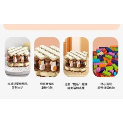 JAKI JK5620 5620 non  NAPOLÉON SẮC NÉT bộ đồ chơi xếp lắp ráp ghép mô hình THE GOURMET JOURNAL MILLE-FEUILLE