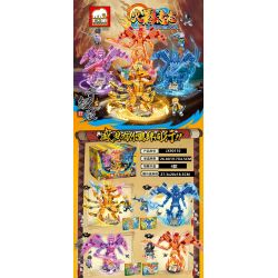 ELEPHANT JX90110 90110 non  THẾ CHIẾN NINJA 4 LOẠI bộ đồ chơi xếp lắp ráp ghép mô hình