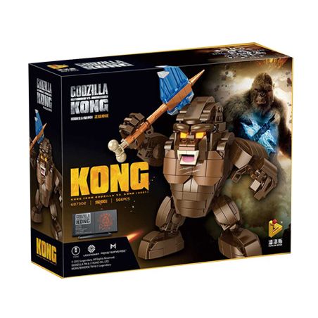 PanlosBrick 687302 Panlos Brick 687302 non  KING KONG PHIÊN BẢN Q bộ đồ chơi xếp lắp ráp ghép mô hình Movie & Game Phim Và Trò Chơi 566 khối