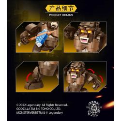 PanlosBrick 687302 Panlos Brick 687302 non  KING KONG PHIÊN BẢN Q bộ đồ chơi xếp lắp ráp ghép mô hình Movie & Game Phim Và Trò Chơi 566 khối