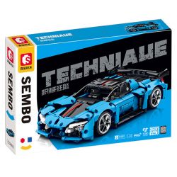 SEMBO WEKKI VIGGI 715003 non  TÍCH LŨY VŨ KHÍ XE THỂ THAO HONGQI S9 tỷ lệ 1:14 bộ đồ chơi xếp lắp ráp ghép mô hình  Kỹ Thuật Công Nghệ Cao Mô Hình Phương Tiện 1080 khối