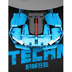 SEMBO WEKKI VIGGI 715003 non  TÍCH LŨY VŨ KHÍ XE THỂ THAO HONGQI S9 tỷ lệ 1:14 bộ đồ chơi xếp lắp ráp ghép mô hình  Kỹ Thuật Công Nghệ Cao Mô Hình Phương Tiện 1080 khối