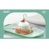 JAKI JK5618 5618 non  KEM NƯỚNG bộ đồ chơi xếp lắp ráp ghép mô hình THE GOURMET JOURNAL ICE-CREAM TOAST