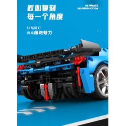 SEMBO WEKKI VIGGI 715003 non  TÍCH LŨY VŨ KHÍ XE THỂ THAO HONGQI S9 tỷ lệ 1:14 bộ đồ chơi xếp lắp ráp ghép mô hình  Kỹ Thuật Công Nghệ Cao Mô Hình Phương Tiện 1080 khối