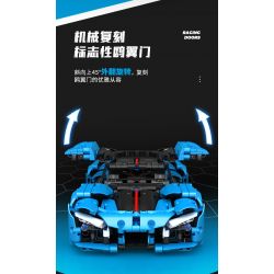 SEMBO WEKKI VIGGI 715003 non  TÍCH LŨY VŨ KHÍ XE THỂ THAO HONGQI S9 tỷ lệ 1:14 bộ đồ chơi xếp lắp ráp ghép mô hình  Kỹ Thuật Công Nghệ Cao Mô Hình Phương Tiện 1080 khối