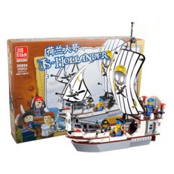 JIESTAR 30004 non  TÀU CƯỚP BIỂN HÀ LAN bộ đồ chơi xếp lắp ráp ghép mô hình Pirates Of The Caribbean SUPER BRAVE Cướp Biển Vùng Caribe
