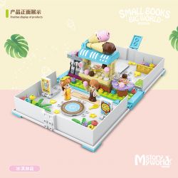 QuanGuan 100161 Quan Guan 100161 non  CỬA HÀNG KEM bộ đồ chơi xếp lắp ráp ghép mô hình Small Books Big World Cuốn Sách Nhỏ Thế Giới Lớn 330 khối