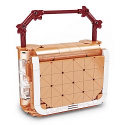 ZHEGAO 00311 non  VIEW ĐƯỜNG PHỐ LINGER bộ đồ chơi xếp lắp ráp ghép mô hình BAG SHOP 344 khối