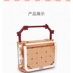 ZHEGAO 00311 non  VIEW ĐƯỜNG PHỐ LINGER bộ đồ chơi xếp lắp ráp ghép mô hình BAG SHOP 344 khối