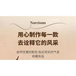 QIZHILE 92038 non  HOA THUỶ TIÊN VÀNG bộ đồ chơi xếp lắp ráp ghép mô hình Flowers NARCISSUS 800 khối