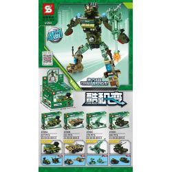 SHENG YUAN SY 1590A 1590B 1590C 1590D non  MECHA 4 KẾT HỢP bộ đồ chơi xếp lắp ráp ghép mô hình Creator N In 1 COOLBLOCK 892 khối