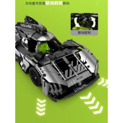 SEMBO WEKKI VIGGI 715002 non  CRAZY GEAR XE THỂ THAO CHIẾN BINH PEUGEOT 1:14 tỷ lệ 1:14 bộ đồ chơi xếp lắp ráp ghép mô hình  Kỹ Thuật Công Nghệ Cao Mô Hình Phương Tiện 1100 khối