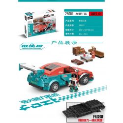 Decool 28001 Jisi 28001 non  THEO DÕI ĐIÊN bộ đồ chơi xếp lắp ráp ghép mô hình Speed Champions Racing Cars FAST RACING PACEMAKER Đua Xe Công Thức 404 khối