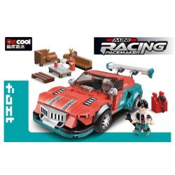 Decool 28001 Jisi 28001 non  THEO DÕI ĐIÊN bộ đồ chơi xếp lắp ráp ghép mô hình Speed Champions Racing Cars FAST RACING PACEMAKER Đua Xe Công Thức 404 khối
