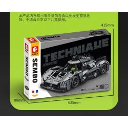 SEMBO WEKKI VIGGI 715002 non  CRAZY GEAR XE THỂ THAO CHIẾN BINH PEUGEOT 1:14 tỷ lệ 1:14 bộ đồ chơi xếp lắp ráp ghép mô hình  Kỹ Thuật Công Nghệ Cao Mô Hình Phương Tiện 1100 khối