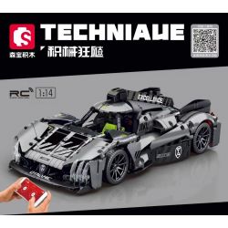 SEMBO WEKKI VIGGI 715002 non  CRAZY GEAR XE THỂ THAO CHIẾN BINH PEUGEOT 1:14 tỷ lệ 1:14 bộ đồ chơi xếp lắp ráp ghép mô hình  Kỹ Thuật Công Nghệ Cao Mô Hình Phương Tiện 1100 khối