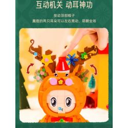 PANTASY 25003 non  EM BÉ GIÁNG SINH SANG TRỌNG bộ đồ chơi xếp lắp ráp ghép mô hình Christmas ELK BABY