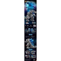 PanlosBrick 687301 Panlos Brick 687301 non  PHIÊN BẢN Q CỦA GODZILLA bộ đồ chơi xếp lắp ráp ghép mô hình Chúa Tể Quái Vật 853 khối