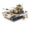 QIAO LE TONG TS88052 88052 non  SUPER TANK 6 COMPIZE M1A2 MEKATANK XE TĂNG AMX-56 CHEETAH LEOPARD-2A6 BỂ PLZ-05 bộ đồ chơi xếp lắp ráp ghép mô hình TANK ALLIANCE 2145 khối