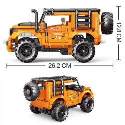 Decool 3817 Jisi 3817 non  XE ĐỊA HÌNH-GOBI CHASE LÙI bộ đồ chơi xếp lắp ráp ghép mô hình  MECFACTOR Kỹ Thuật Công Nghệ Cao Mô Hình Phương Tiện 860 khối