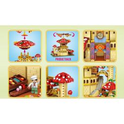 ZHEGAO 01015 non  KHÁCH SẠN LINH CHI bộ đồ chơi xếp lắp ráp ghép mô hình Creator GLOSSY GANODERMA HOTEL Sáng Tạo 2763 khối