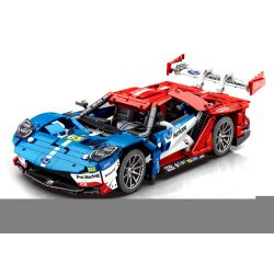 SEMBO WEKKI VIGGI 715001 non  TRANG BỊ XE THỂ THAO FORD GT tỷ lệ 1:14 bộ đồ chơi xếp lắp ráp ghép mô hình  Kỹ Thuật Công Nghệ Cao Mô Hình Phương Tiện 1257 khối